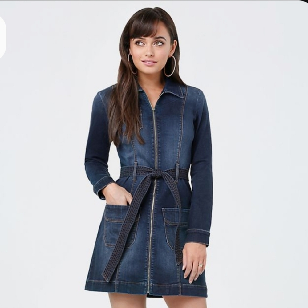 Bebe Women's Blue Denim Dress